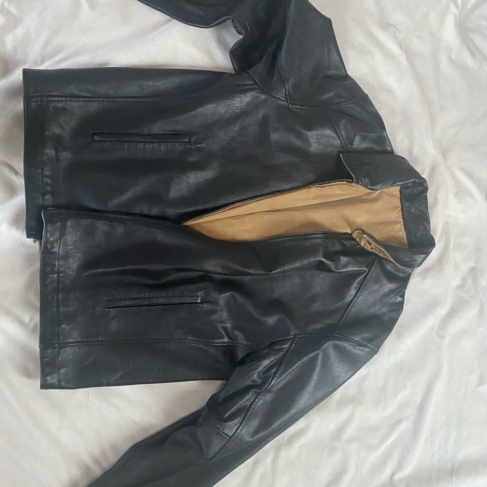 Butter smooth mens reversible leather jacket size l/xl